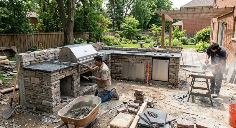 Outdoor Kitchen Installation in North Charleston, SC