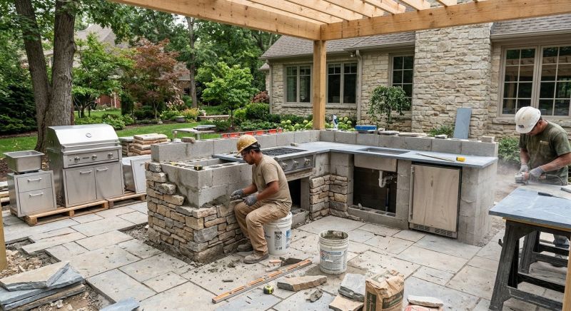 Outdoor Kitchen Installation in Napa, CA
